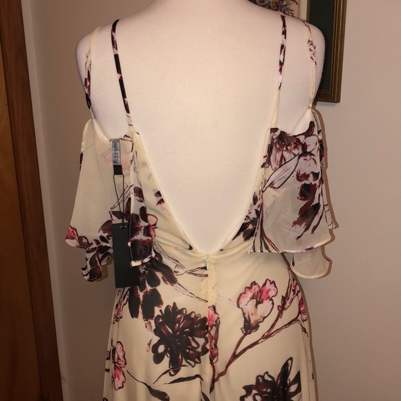 🎁Maxi summer dress white with Floral NWT - Picture 3 of 3